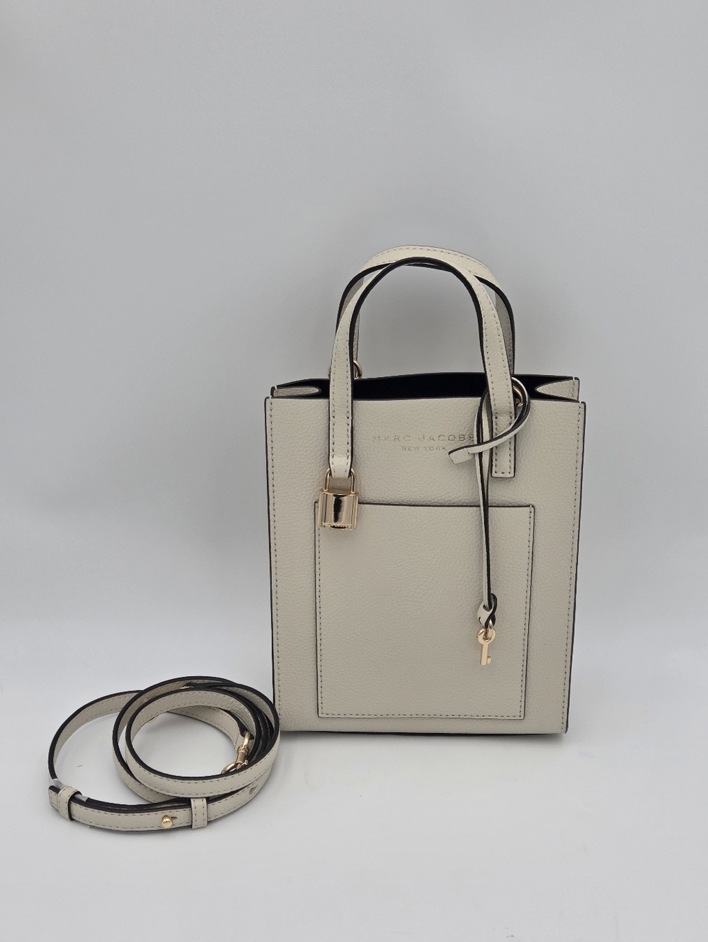 Marc Jacobs Micro Grind Tote In Creme